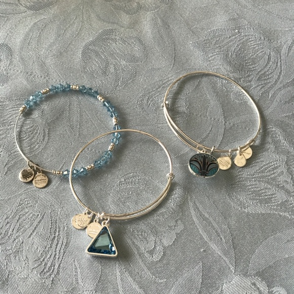 Alex and Ani Silver Bracelets (set of three) - Picture 2 of 5